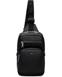 BOSS - Faux-Leather Messenger Bag - Lyst