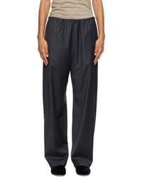Ssstein - Wool Silk Drawstring Easy Trousers - Lyst