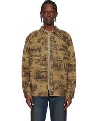 RRL - Printed Denim Shirt - Lyst