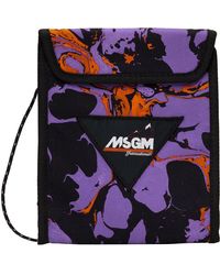 MSGM Purple Paint Bag