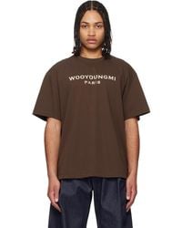 WOOYOUNGMI - Printed Logo T-Shirt - Lyst