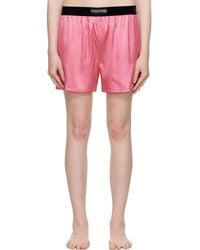 Tom Ford - Stretch Silk Satin Boxer Shorts - Lyst