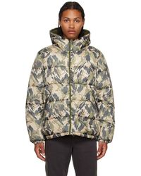 PS by Paul Smith - Khaki Quilted Reversible Puffer Jacket - Lyst