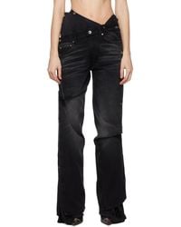 Y/projectブラックドレープジーンズ 30 Y/Projectのブラック Draped Cuff ジーンズがセール中