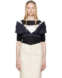 ShuShu/Tong - Patchwork Short Blouse - Lyst