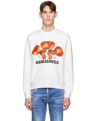 DSquared² White Mouse Cool Fit Sweatshirt