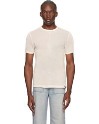 Courreges - T-shirt semi- blanc cassé - Lyst