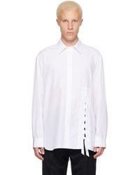 Simone Rocha - Lace Up Hem Easy Shirt - Lyst