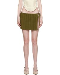 Isa Boulder - Pleated Reversible Miniskirt - Lyst