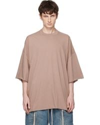Rick Owens - Taupe Temple Tommy T-Shirt - Lyst
