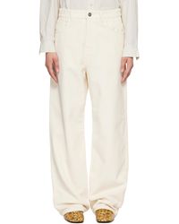 Rohe - Off- Bruun Signature Baggy Corduroy Trousers - Lyst