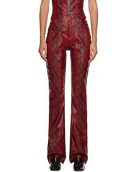 Puppets and Puppets - And Cutout Faux-leather Trousers - Lyst