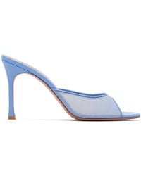AMINA MUADDI - Alexa Mesh Slipper 95 Heeled Sandals - Lyst