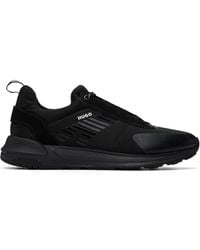 HUGO - Printed-Logo Sneakers - Lyst