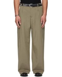 Our Legacy - Khaki Bridge Chino Trousers - Lyst