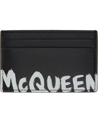 Alexander McQueen Graffiti カードケース - ブラック