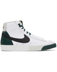 Nike - White & Green Blazer Mid '77 Premium Sneakers - Lyst