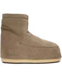 Moon Boot - Taupe Icon Low Nolace Boots - Lyst