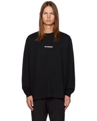 Han Kjobenhavn - T-shirt à manches longues noir à image - Lyst