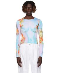 Jean Paul Gaultier - Blue Body Long Sleeve T-shirt - Lyst