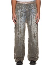 DIESEL - Pantalon Egaso Gris - Lyst
