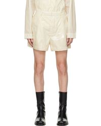 16Arlington - Ssense Exclusive Off-white Atero Shorts - Lyst