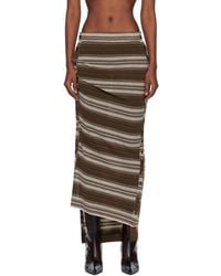 Miss Sixty - Knwls Edition Striped Knit Maxi Skirt - Lyst