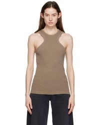 Agolde - Taupe Bea Tank Top - Lyst