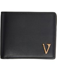 Versace - 'V' Bifold Wallet - Lyst