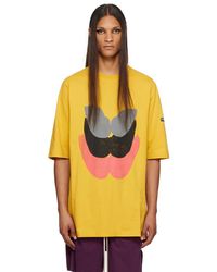 Rick Owens - T-shirt surdimensionné jaune exclusif à ssense édition kembra pfahler - Lyst
