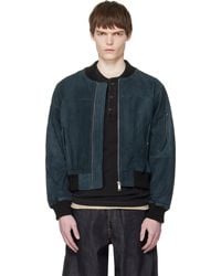 DEADWOOD - Bofinger Suede Bomber Jacket - Lyst