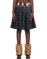 Chopova Lowena - Crescent Pleated Knee Miniskirt - Lyst