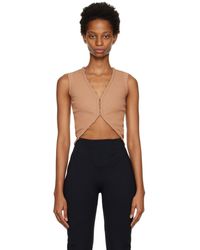Dion Lee - Tan Hook & Eye Tank Top - Lyst