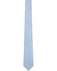 Zegna - Blue Silk Tie - Lyst