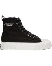 Marc Jacobs - Baskets Montantes 'The Sneaker' Noires - Lyst