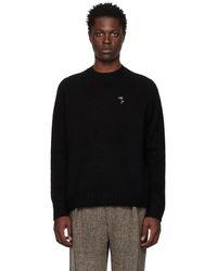 Acne Studios - Black Embroidered Sweater - Lyst