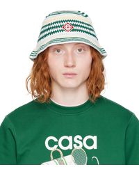 Casablanca - Color Monogram Crochet Bucket Hat - Lyst