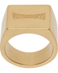 Vetements - Boxing Logo Signet Ring - Lyst