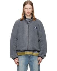 we11done - String Fleece Zip-Up Jacket - Lyst