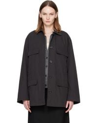 TOTEME - Collared Drawstring Jacket - Lyst