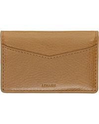 Lemaire - Tan Gear Pocket Organizer Card Holder - Lyst