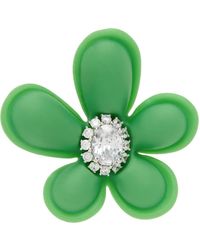ShuShu/Tong - Green Yvmin Edition Double-layered Rubber Bow Single Earring - Lyst