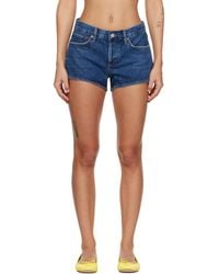 Agolde - Low-Rise Parker Denim Shorts - Lyst