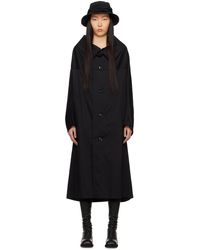 Y's Yohji Yamamoto - Manteau long de style cape noir - Lyst