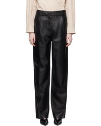 Kassl - Pleated Leather Trousers - Lyst