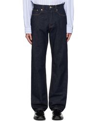 Dries Van Noten - ネイビー ファイブポケット ジーンズ - Lyst