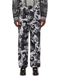 Versace - Watercolor Couture Trousers - Lyst
