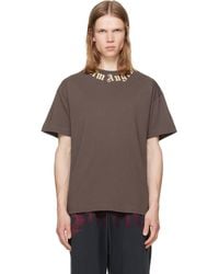 Palm Angels - Neck Logo Regular T-Shirt - Lyst