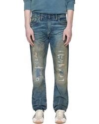 RRL - High Slim Brannon Distressed Jeans - Lyst