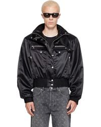 Marine Serre - Satin Nylon Bomber Jacket - Lyst